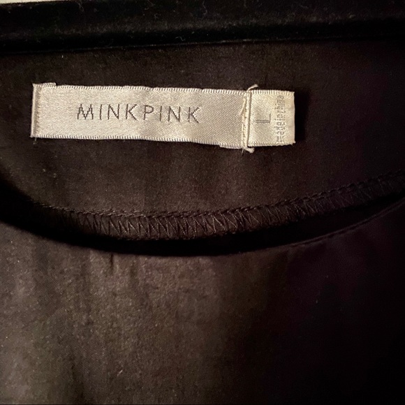 MinkPink Nordstrom women’s black studded dress L - Picture 5 of 5